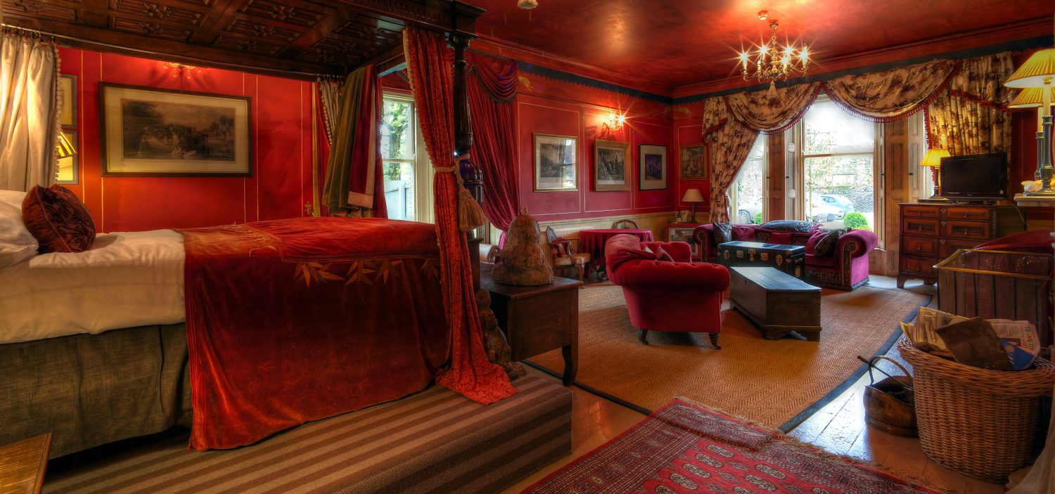 Strattons Hotel Luxury Boutique Accommodation, Swaffham, Norfolk - Red Room Suite